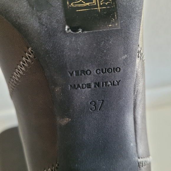 LANVIN almost like new brown gray tall boots - Picture 8 of 11